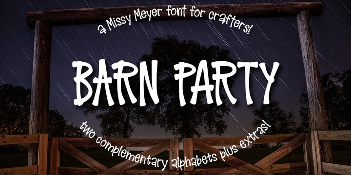Шрифт Barn Party